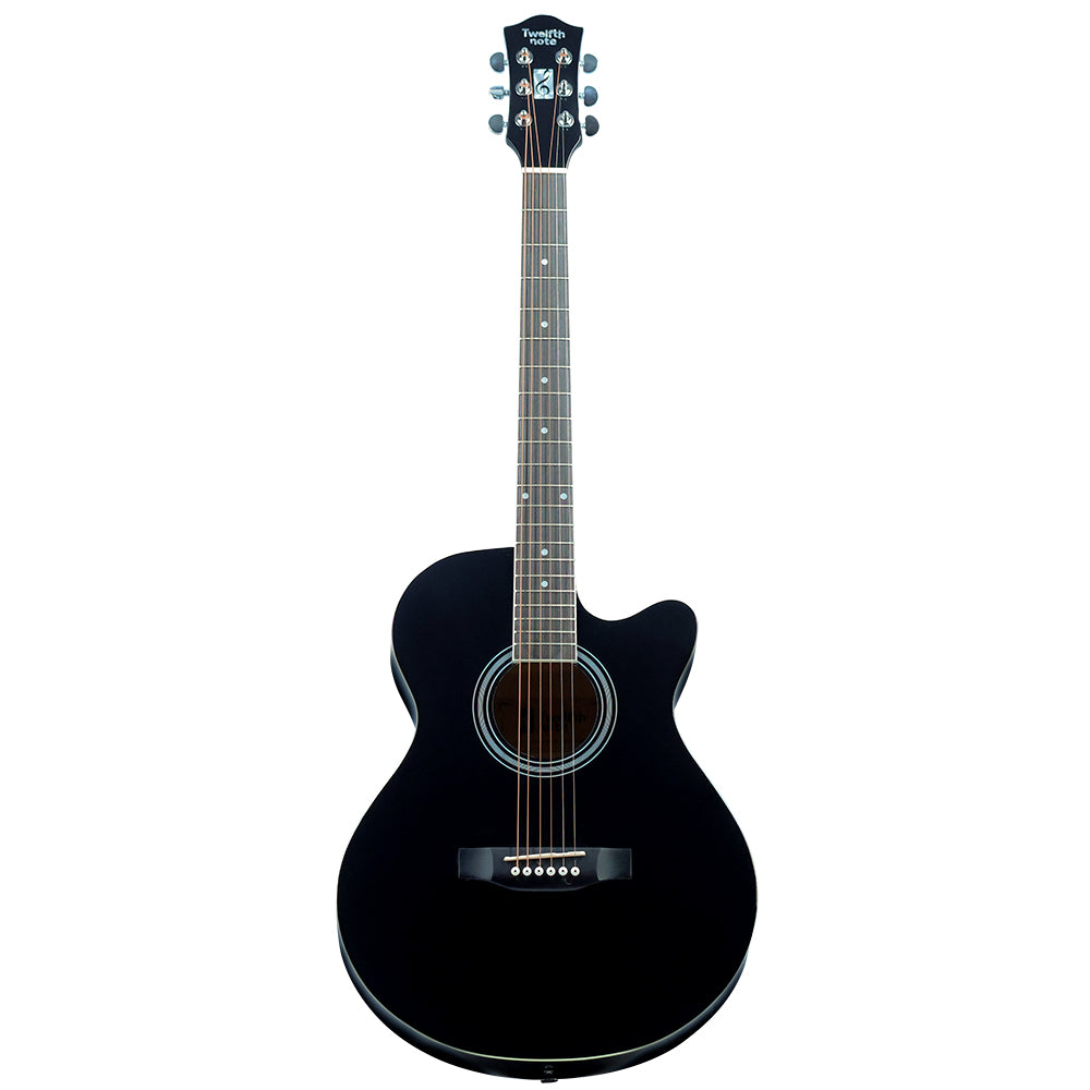 Twelfthnote SA-LS40C 40 Inch Acoustic Guitar – Black