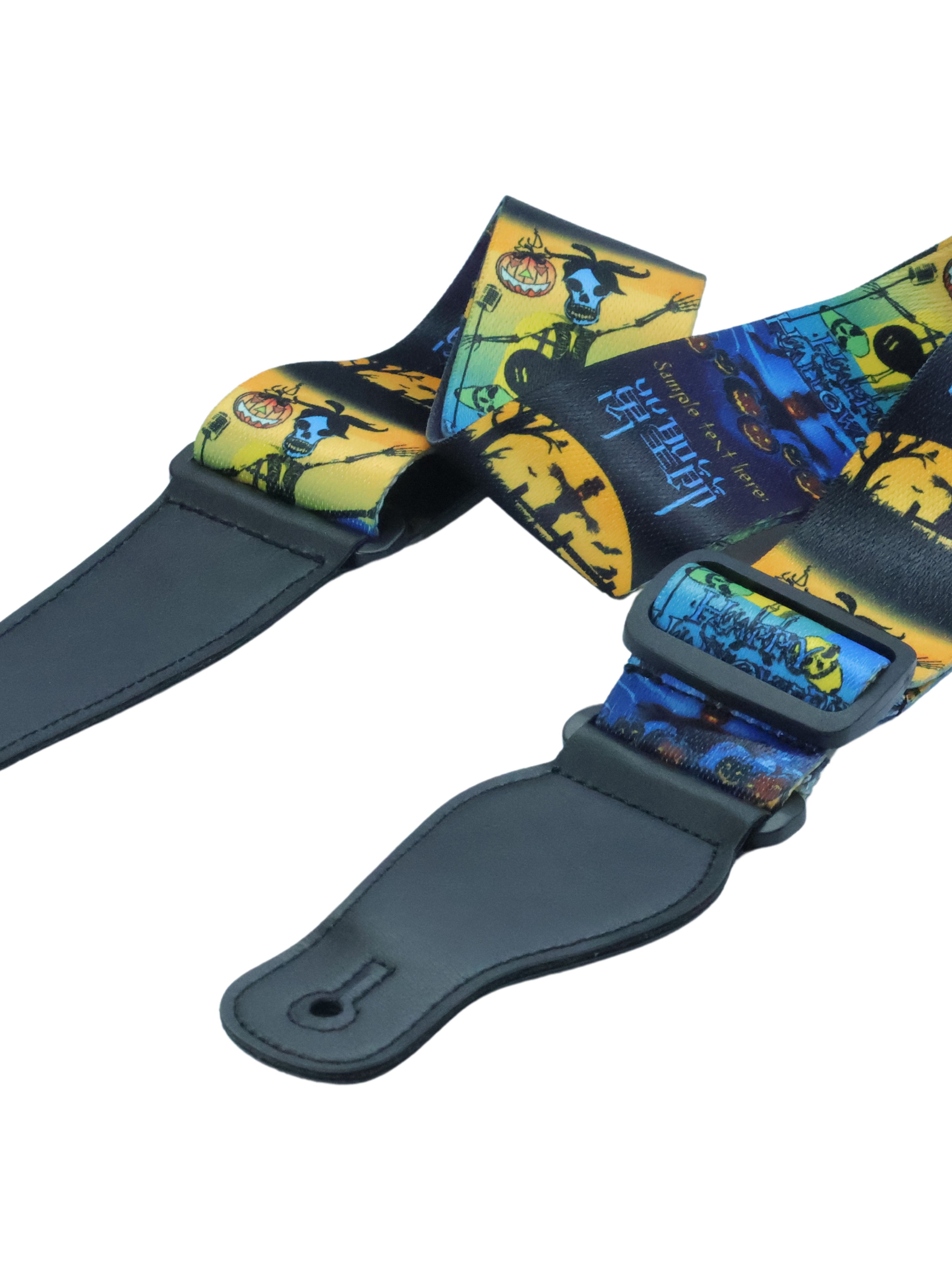 Guitar Strap Halloween Themed